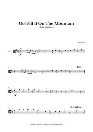 Book cover for Go Tell It On The Mountain for Easy Viola Solo
