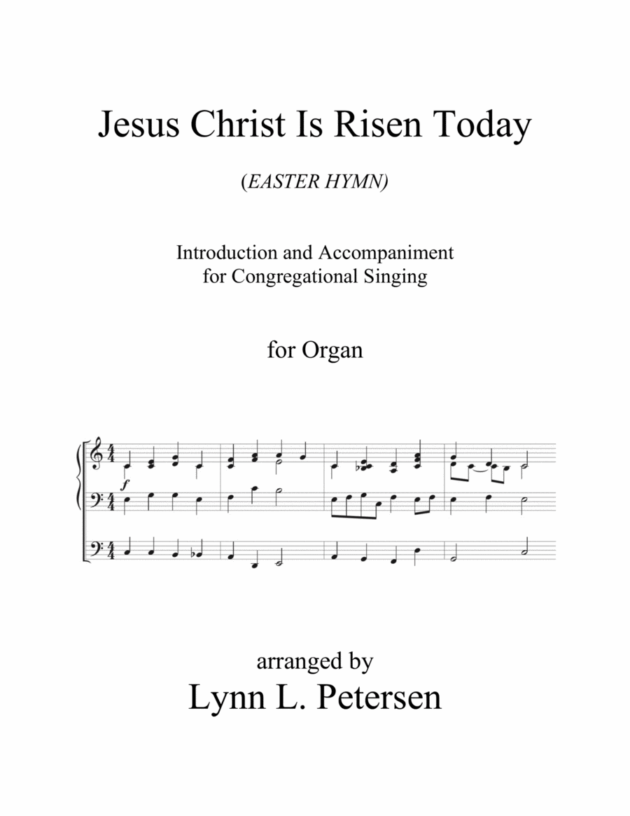 Jesus Christ Is Risen Today (Introduction and Accompaniment) image number null