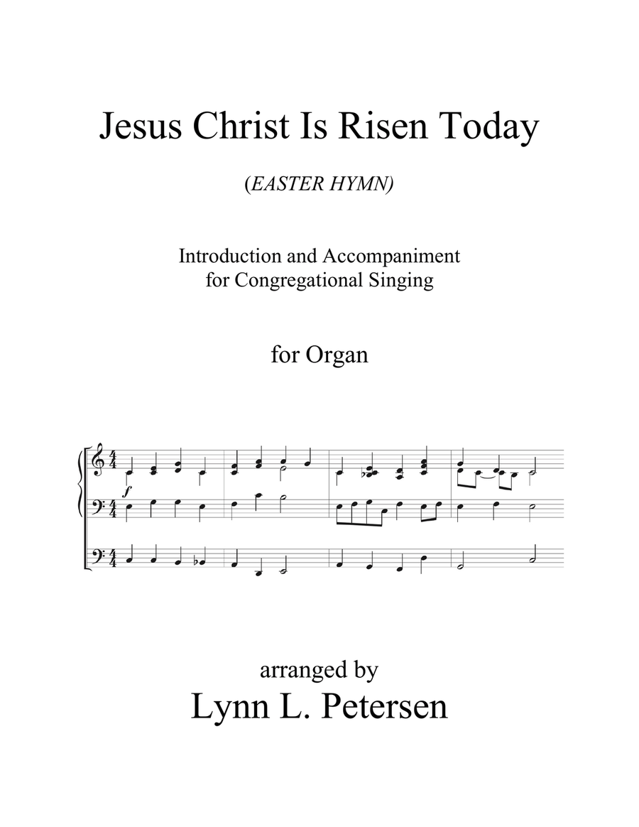 Book cover for Jesus Christ Is Risen Today (Introduction and Accompaniment)