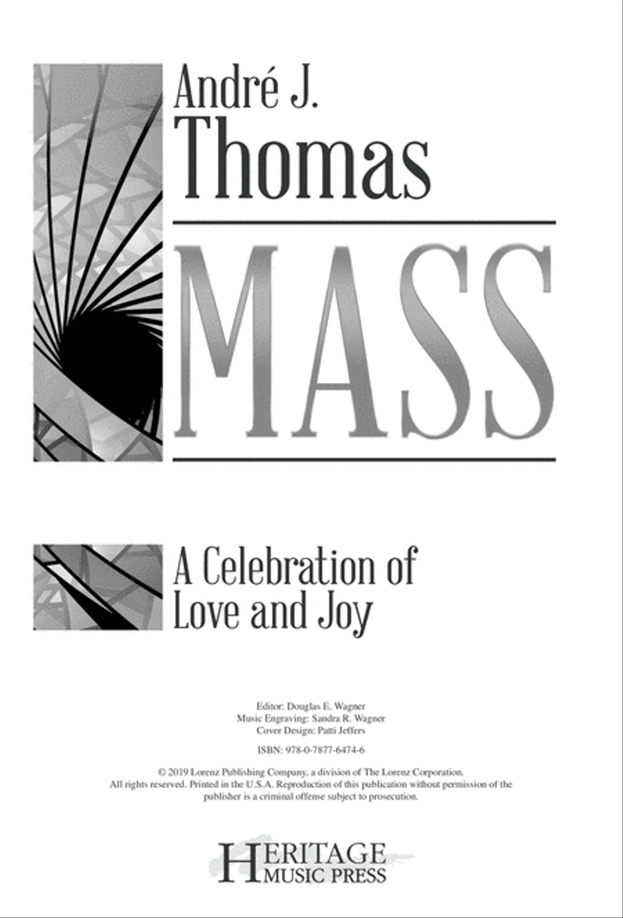 Mass: A Celebration of Love and Joy 4-Part scores gallery preview page 1