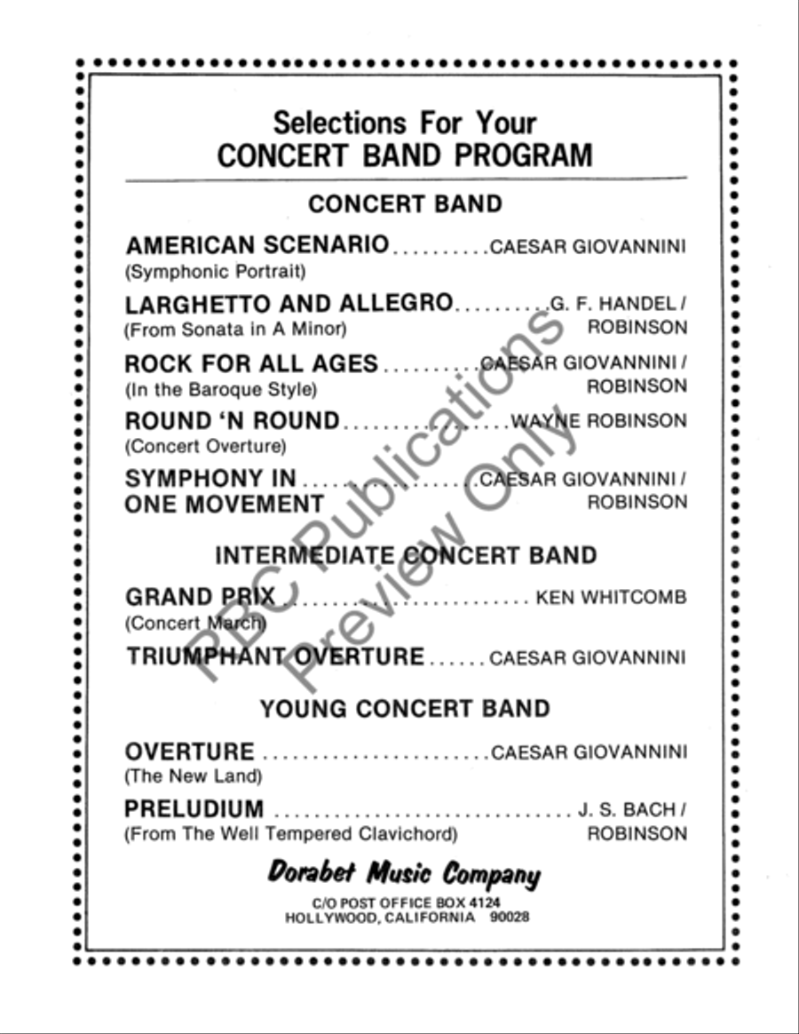 Preludium Concert Band scores gallery preview page 13