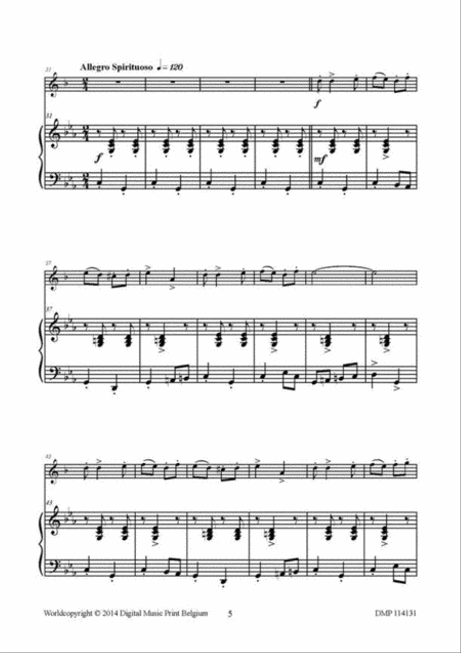 A Holiday Feeling Clarinet Solo scores gallery preview page 4