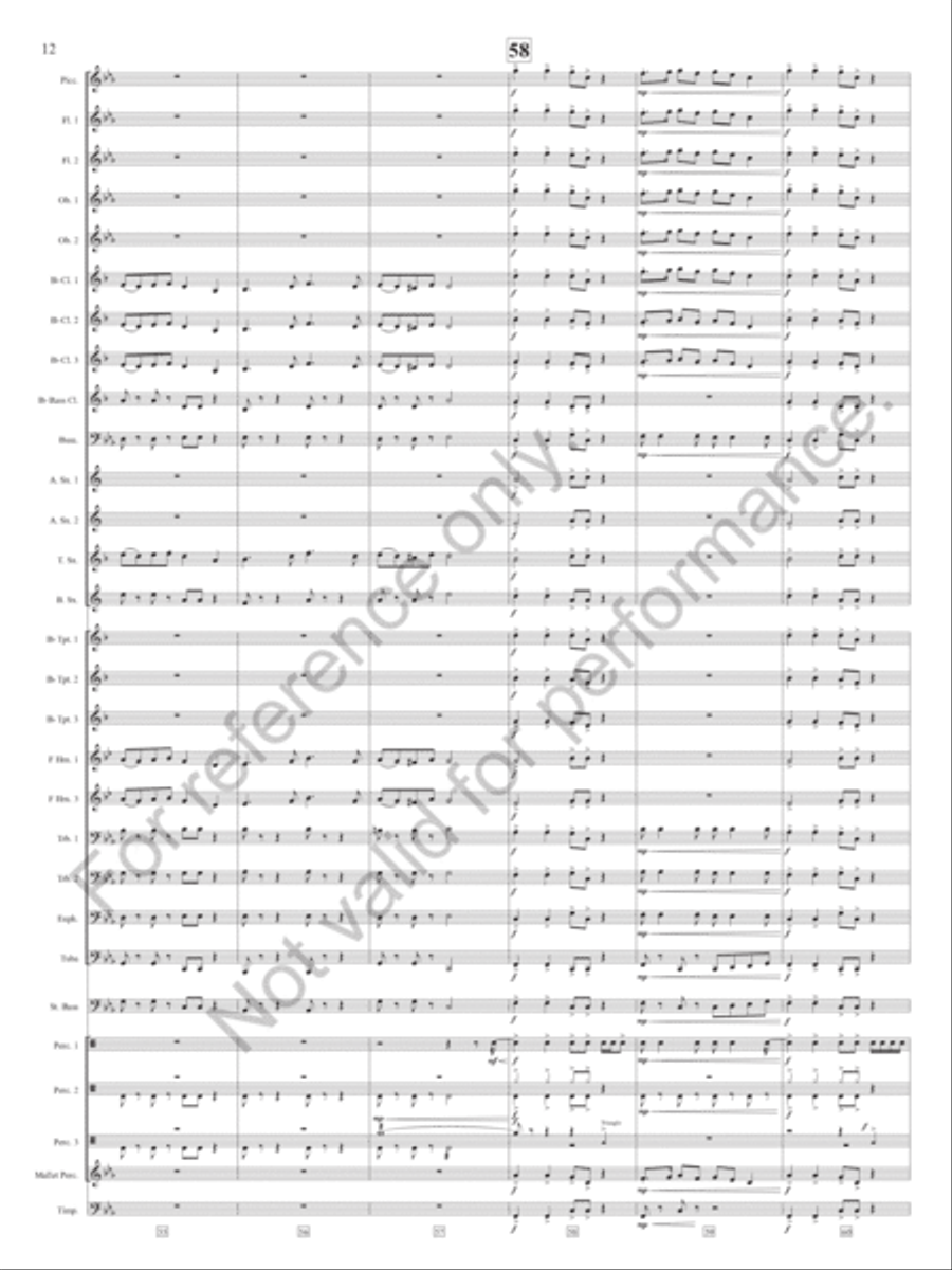 Slavonic Chorale And Dance Concert Band scores gallery preview page 13