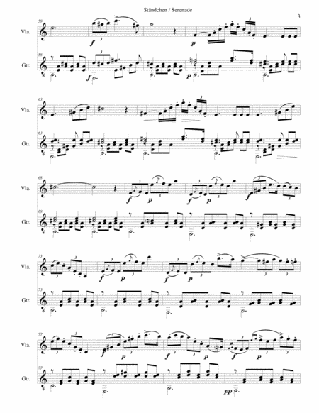 Ständchen (Serenade) (after Theobald Böhm) for viola and guitar image number null