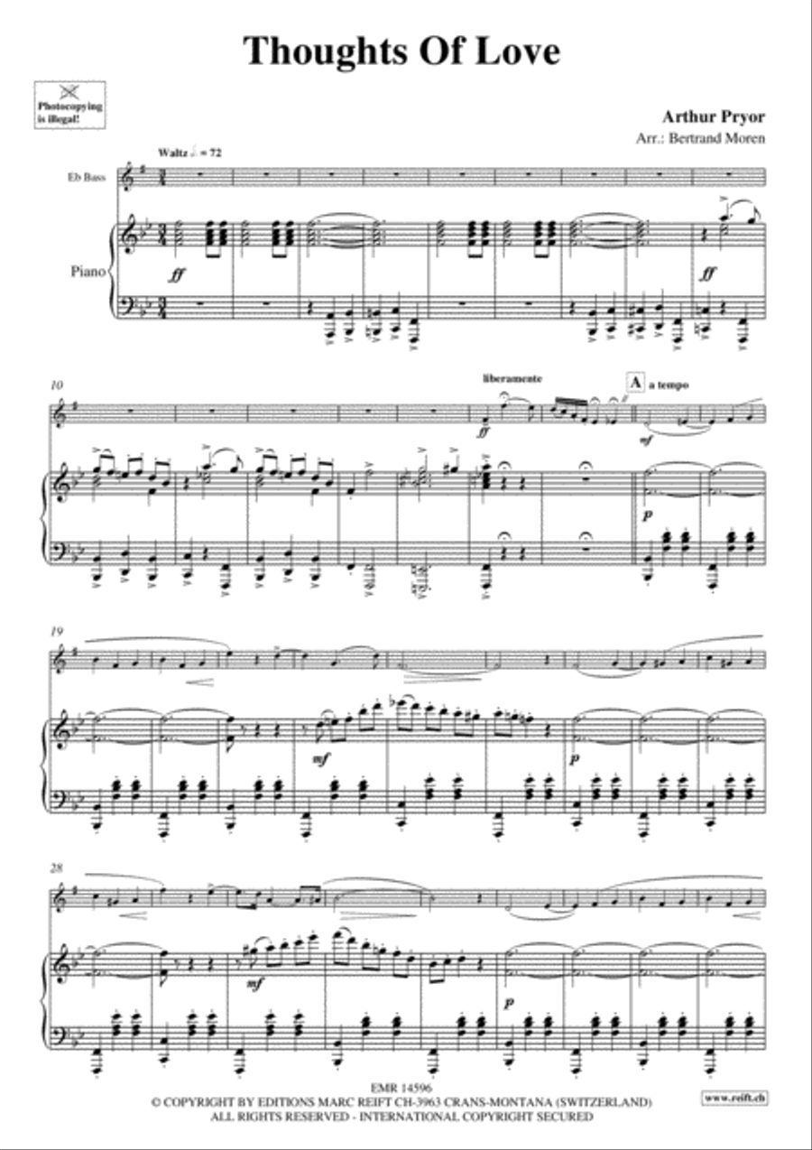 Thoughts Of Love Voice Solo scores gallery preview page 3