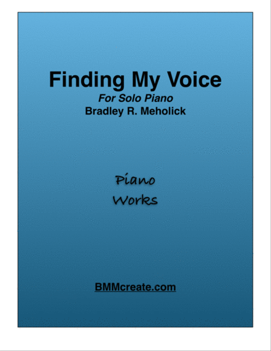 Finding My Voice Piano Solo scores gallery preview page 1