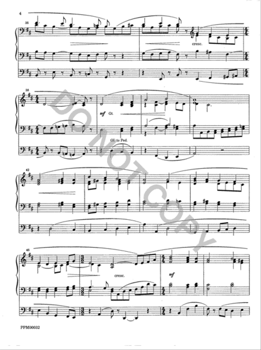 Chorale Prelude on Down Ampney Organ scores gallery preview page 5