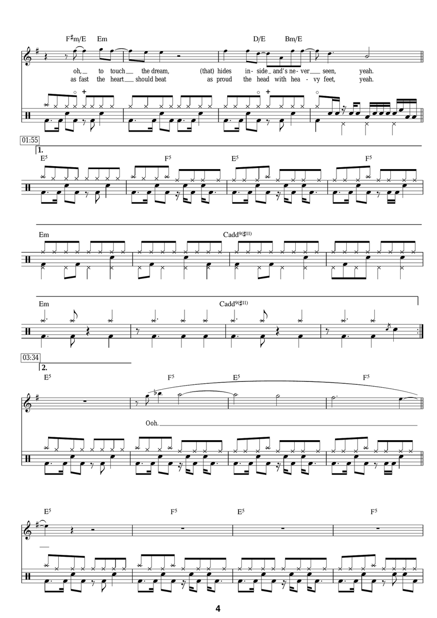 Achilles Last Stand Drum Set scores gallery preview page 4