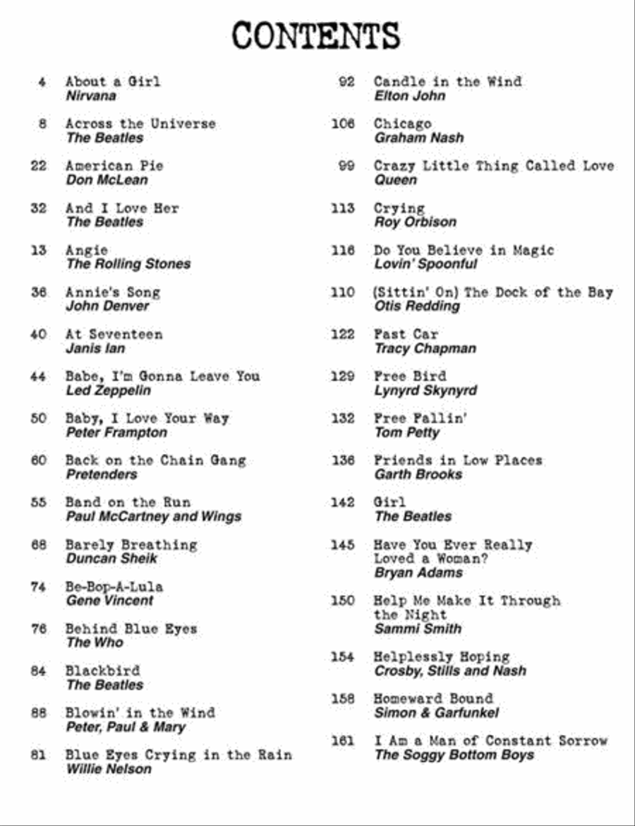 Acoustic Piano, Vocal, Guitar scores gallery preview page 4