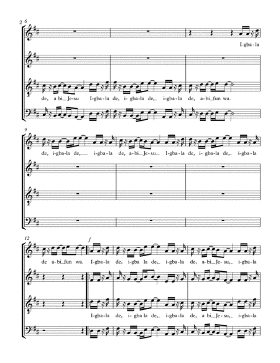 IGBALA DE 4-Part scores gallery preview page 2