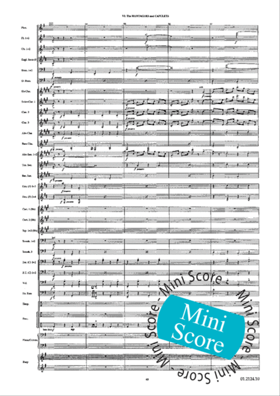 Romeo and Juliet Romeo and Juliet Concert Band scores gallery preview page 73