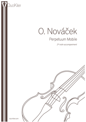 Novacek - Perpetuum Mobile, 2nd violin accompaniment