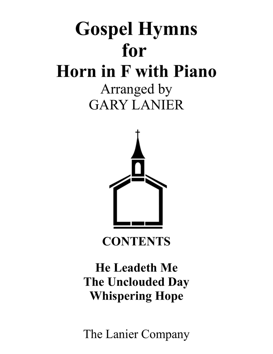Gospel Hymns for Horn in F (Horn with Piano Accompaniment) Piano scores gallery preview page 1