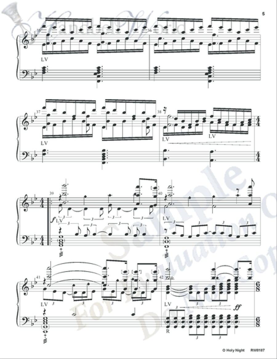 O Holy Night 5-Octaves scores gallery preview page 5