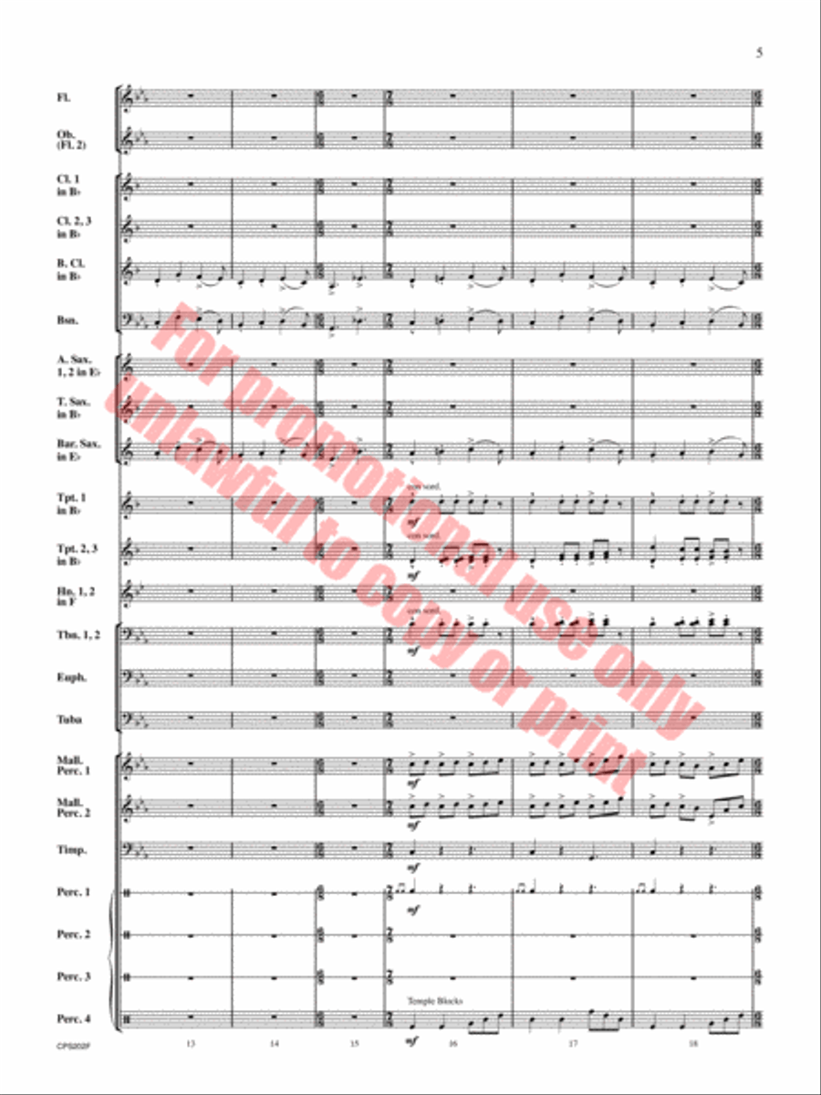 Brain Waves Concert Band scores gallery preview page 6