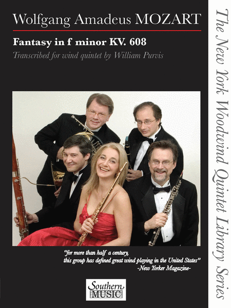 Fantasy in F Minor, K. 608 by Wolfgang Amadeus Mozart Woodwind Quintet - Sheet Music
