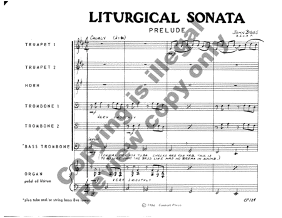 Liturgical Sonata Liturgical Sonata Trombone scores gallery preview page 2