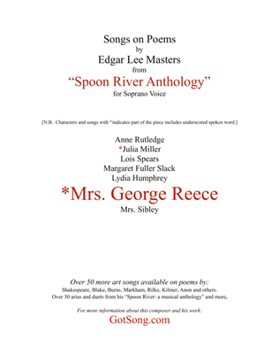 Mrs. George Reece from "Spoon River"