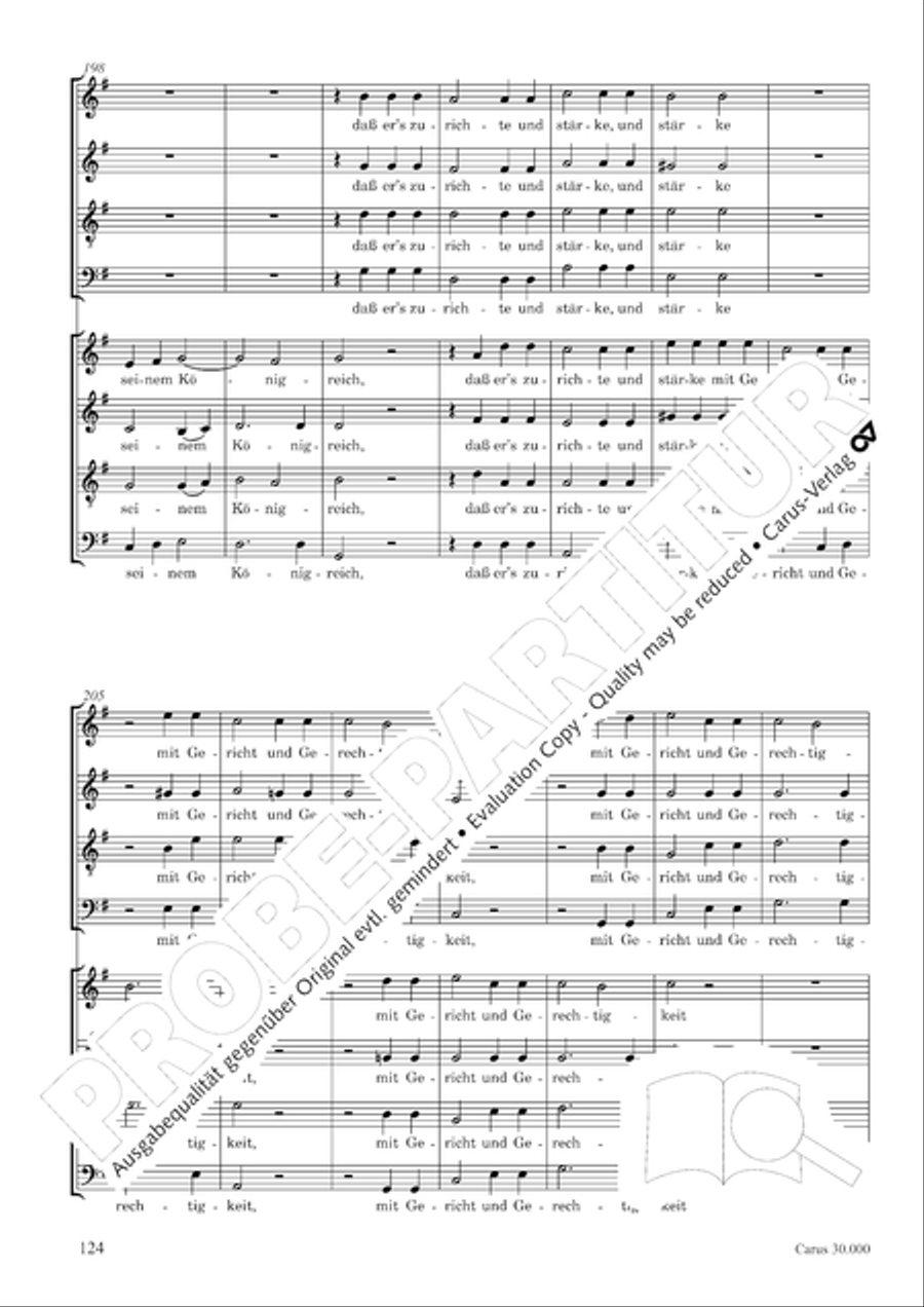 J.L. Bach: The complete motets Choir scores gallery preview page 131