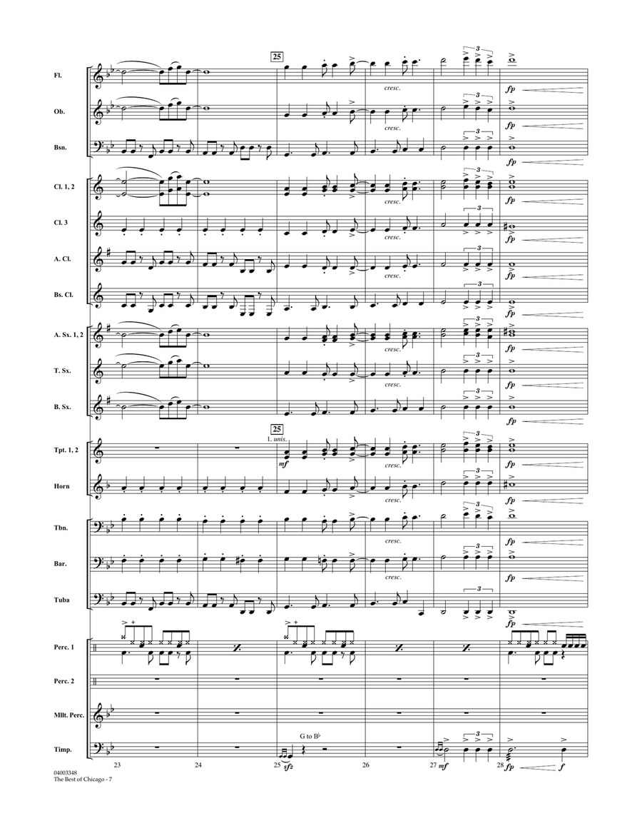 The Best Of Chicago - Conductor Score (Full Score) Concert Band scores gallery preview page 6
