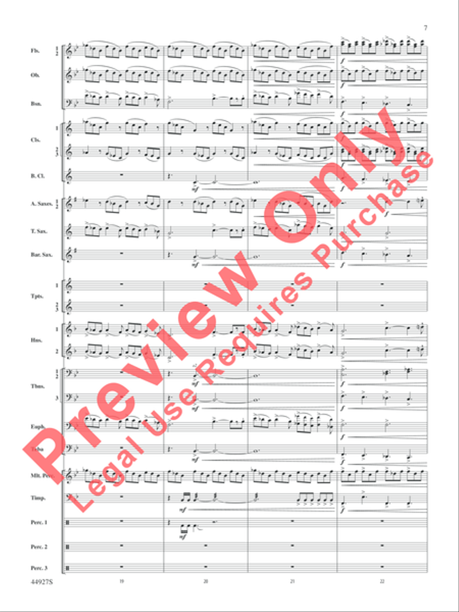 At the Movies with John Williams Concert Band scores gallery preview page 32