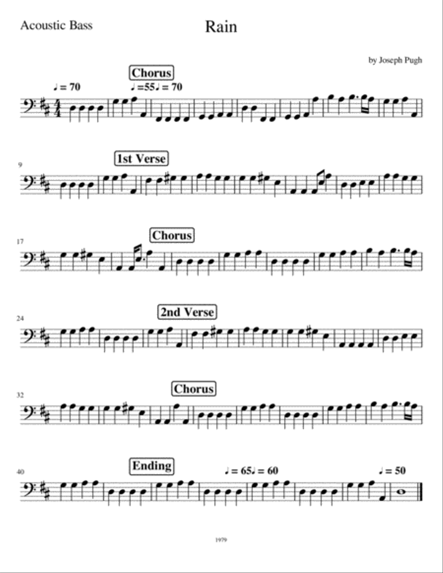 Rain (Tenor Solo) Small Ensemble scores gallery preview page 6