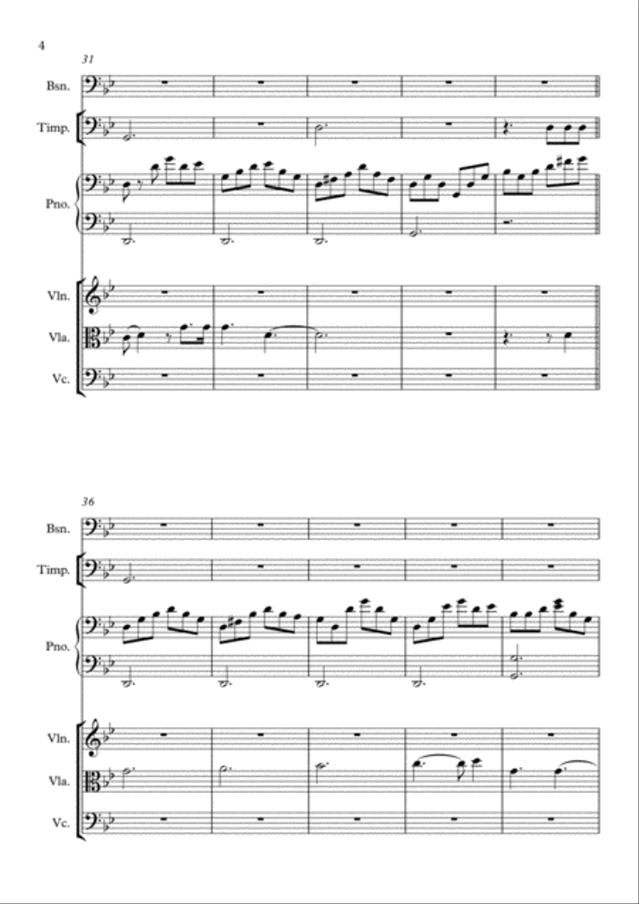 Sonata of the Miserable Sonata of the Miserable Small Ensemble scores gallery preview page 4
