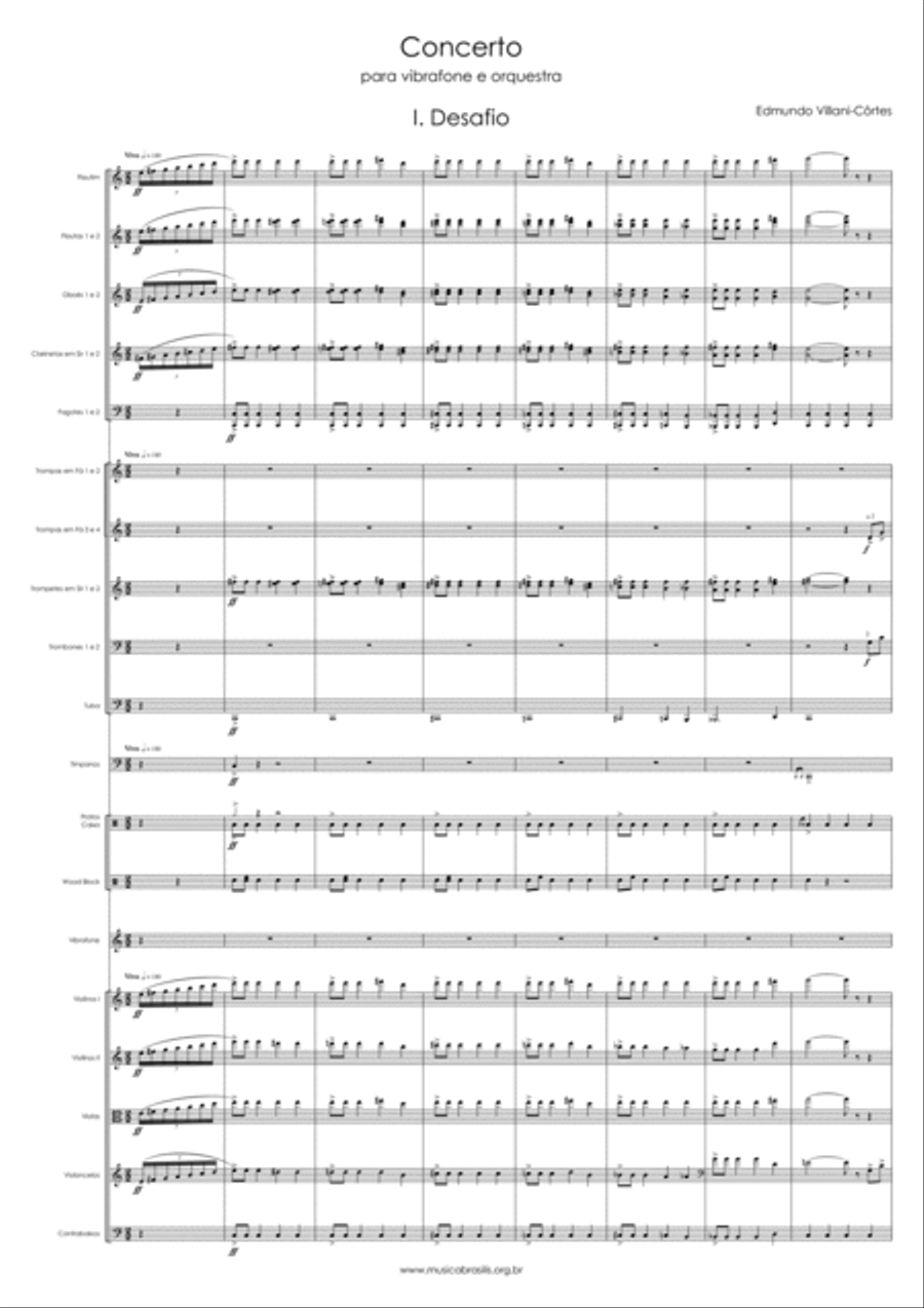 Concerto para vibrafone e orquestra (grade) Full Orchestra scores gallery preview page 3