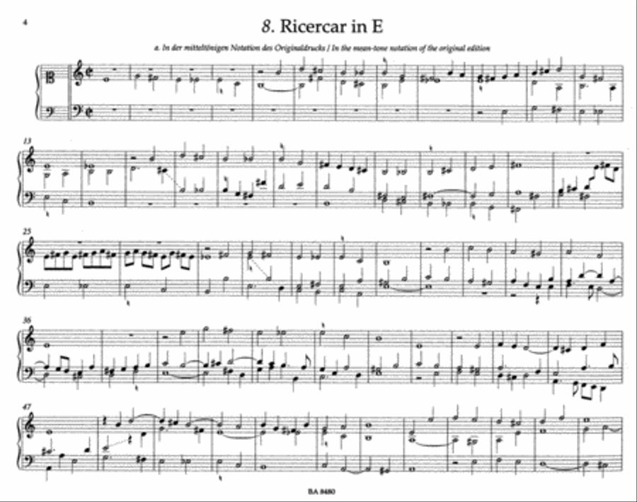Ricercar Tabulatura (1624), Band II Organ scores gallery preview page 2