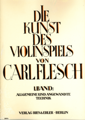 Die Kunst des Violinspiels Vol. 1