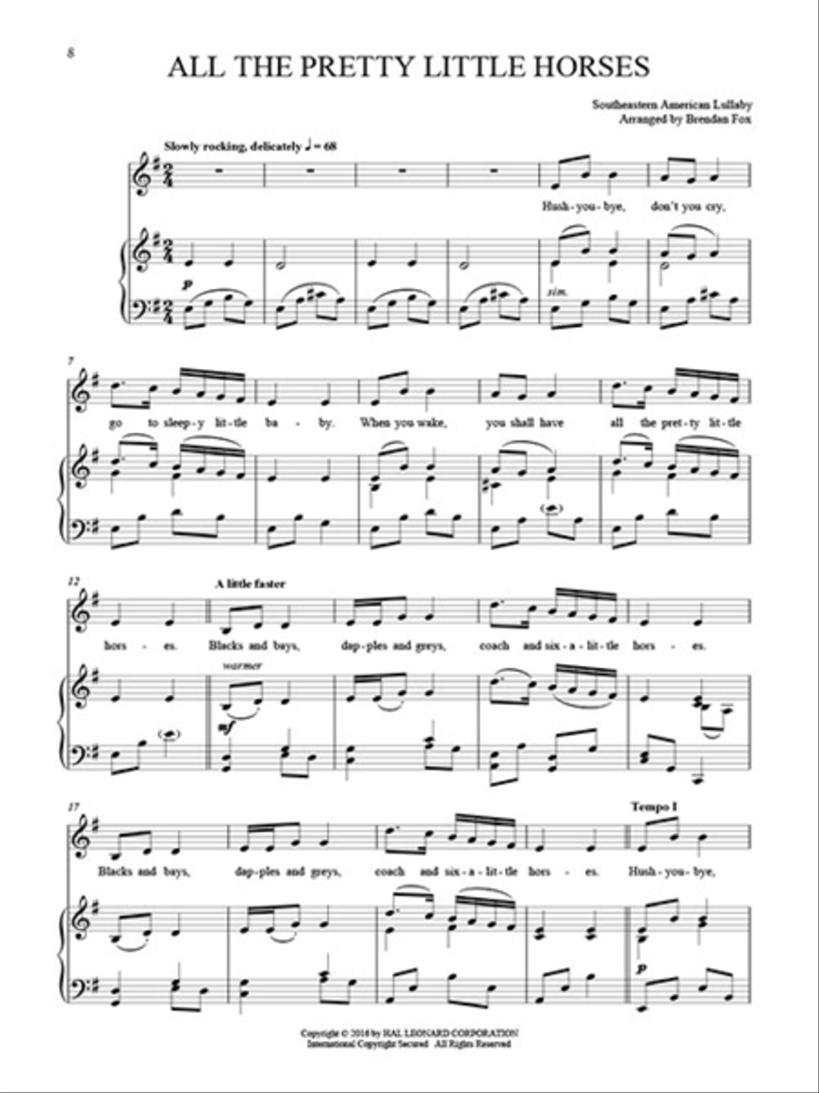 25 Folksong Solos for Children Voice scores gallery preview page 4