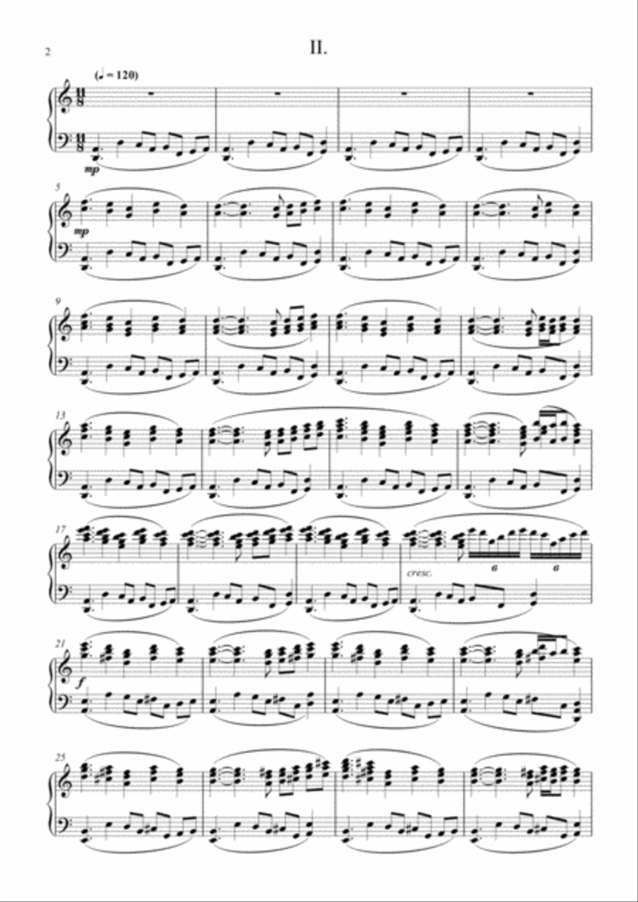 '4 piano miniatures' Piano Solo scores gallery preview page 2