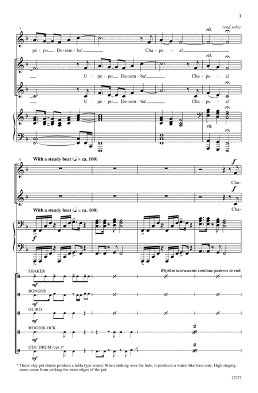 Chapua Kali Desemba (Chasing the Wild Winds of December - Swahili) 2-Part scores gallery preview page 2