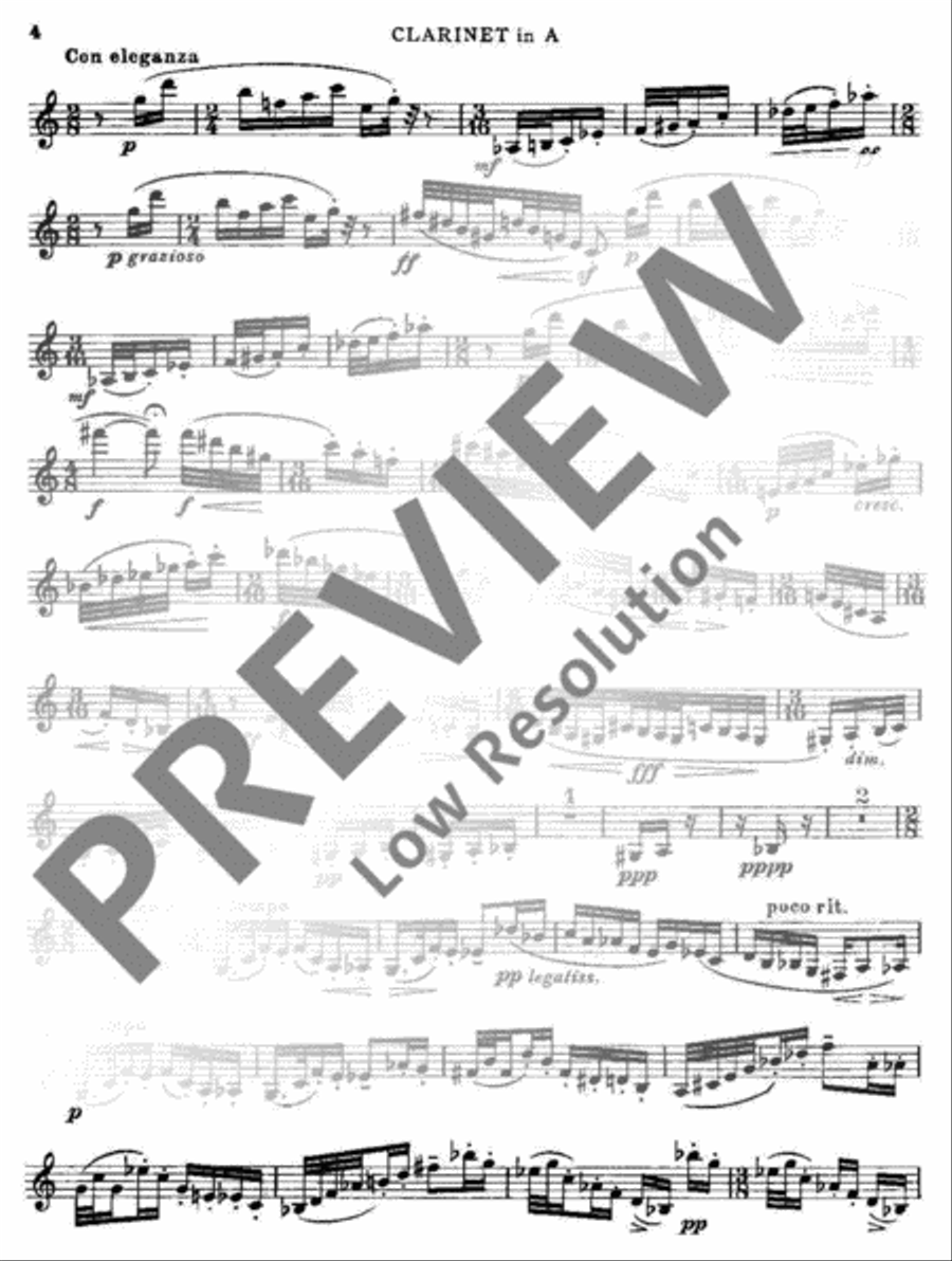 Capriccio Capriccio Clarinet scores gallery preview page 5