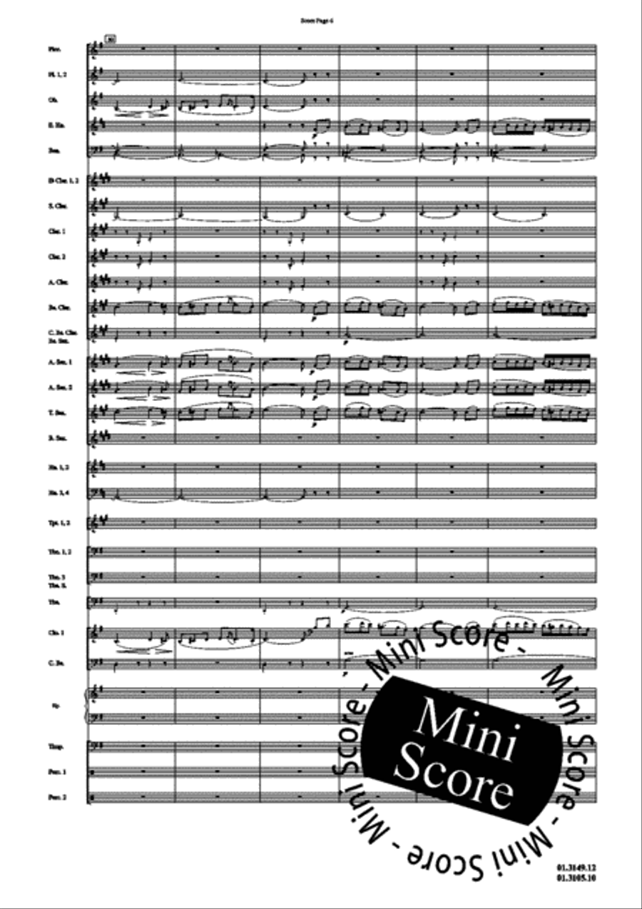 Scheherazade, Part III Concert Band scores gallery preview page 10