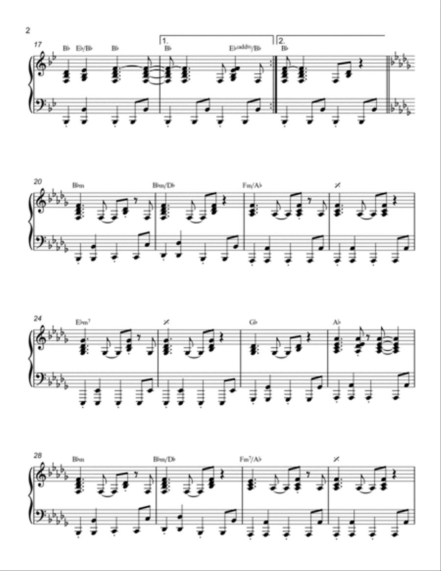 I'm Still Standing Piano Solo scores gallery preview page 2