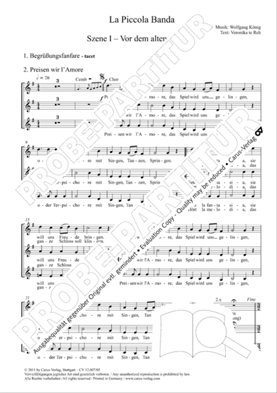 La Piccola Banda Children's Choir scores gallery preview page 3