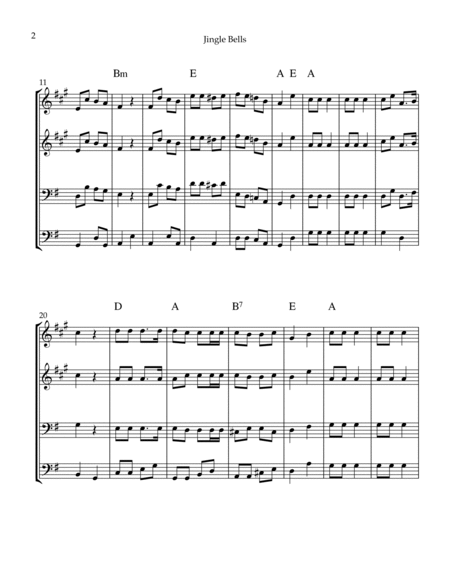 Jingle Bells (for brass quartet) image number null
