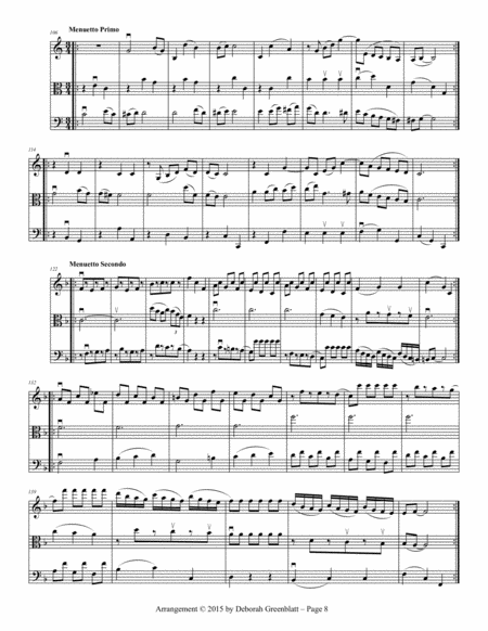 Mozart Trios for Strings - Score