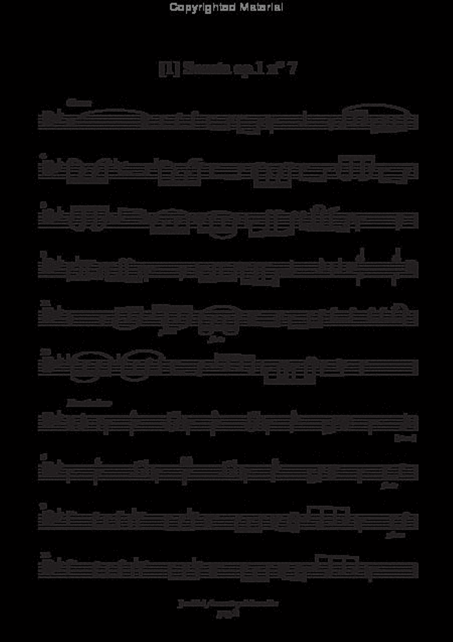 4 Sonate (Bologna, s.a.; Modena, 1697) Cello Solo scores gallery preview page 3