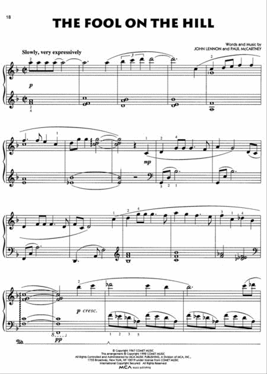 The Best of The Beatles - Vol. 1 Piano scores gallery preview page 2