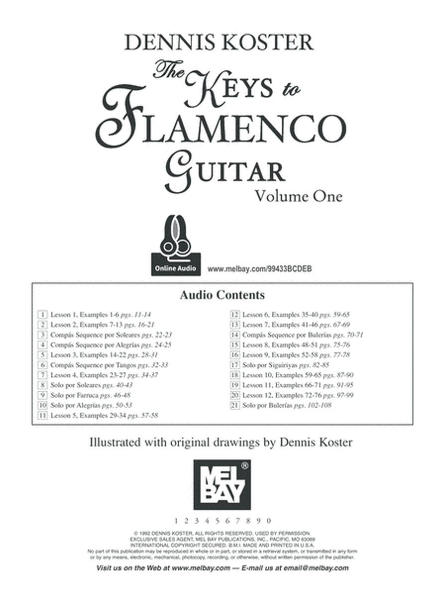 The Keys to Flamenco Guitar Volume 1 image number null