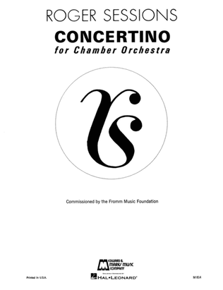 Book cover for Concertino for Chamber Orchestra