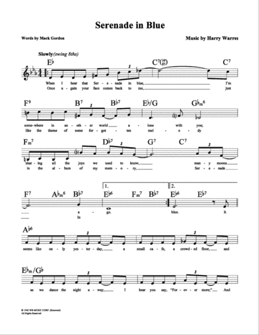 Serenade in Blue Serenade in Blue School and Community scores gallery preview page 2