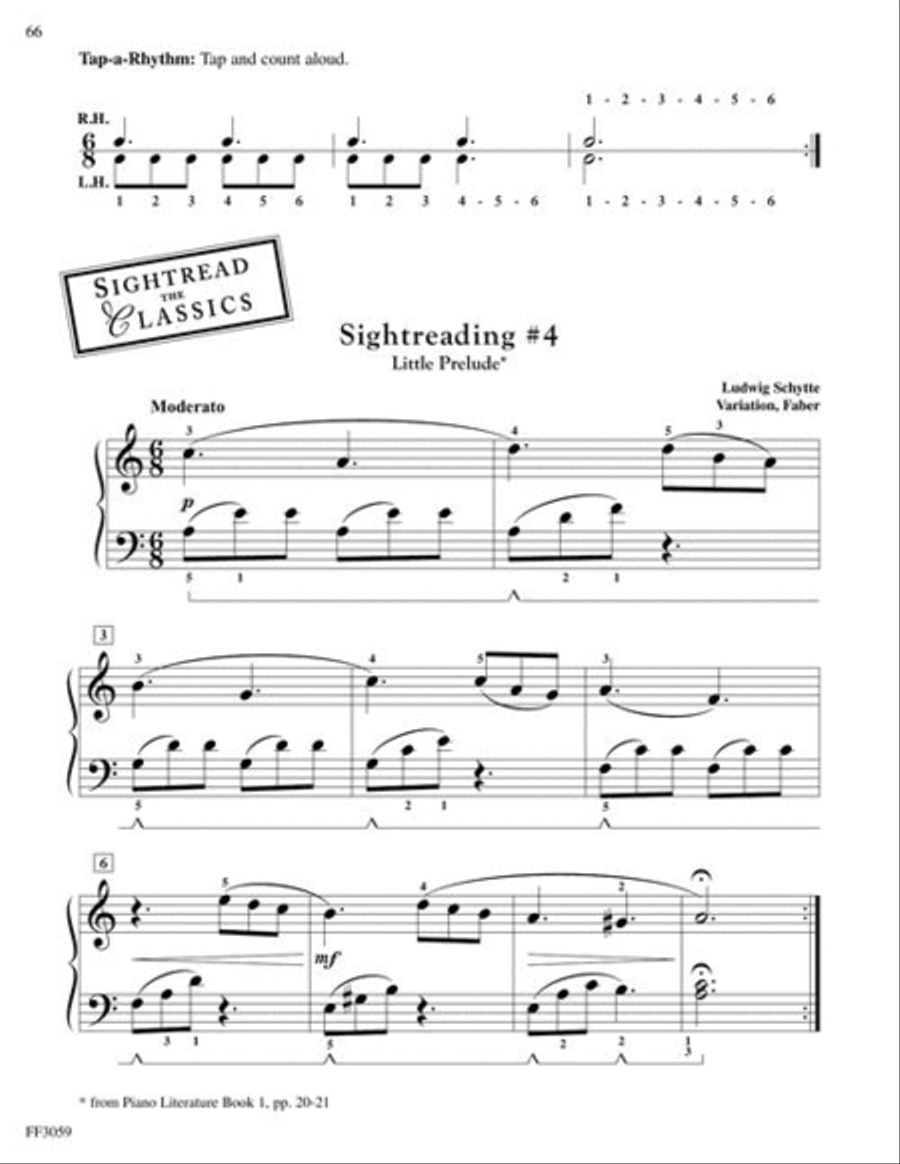 Piano Sightreading Book 1