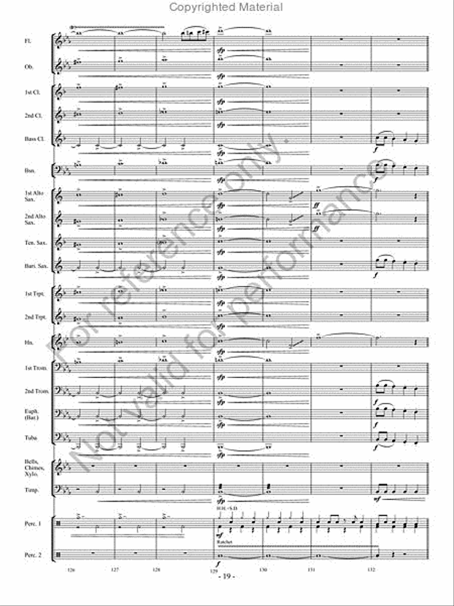 Curtain Call Curtain Call Concert Band scores gallery preview page 18
