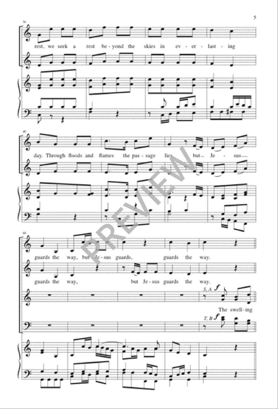 We Seek a Rest 4-Part scores gallery preview page 5