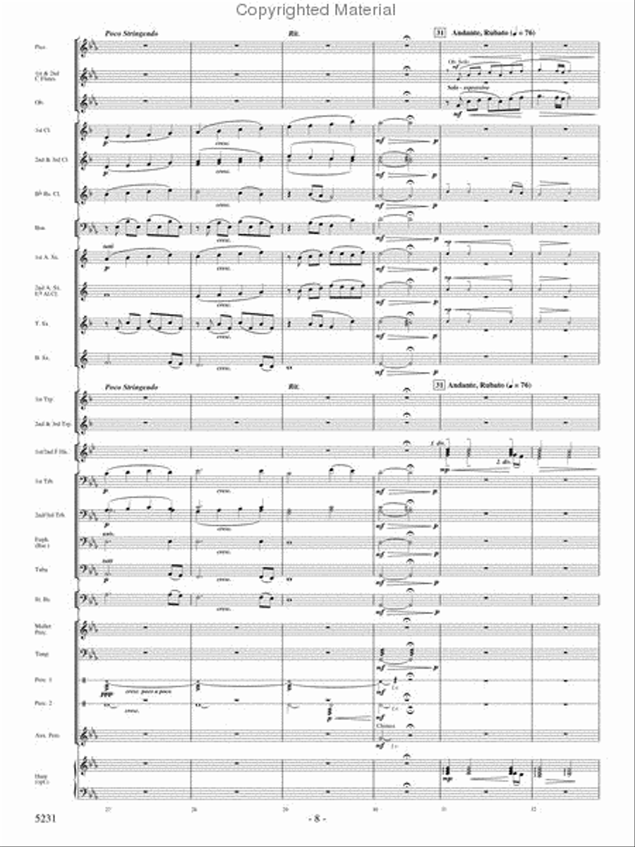Pilatus: Mountain of Dragons Concert Band scores gallery preview page 6