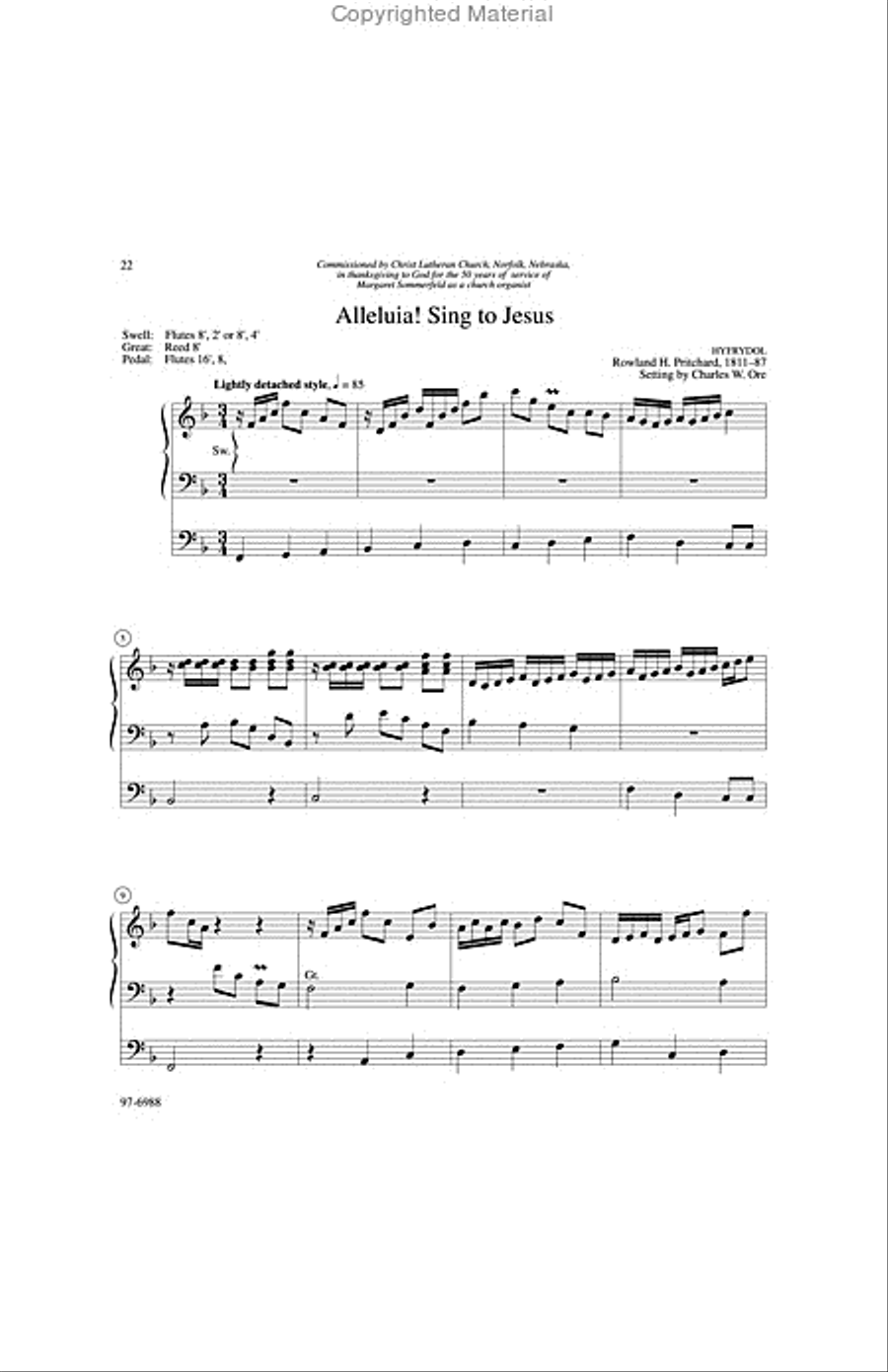 Eleven Compositions for Organ, Set VII Organ scores gallery preview page 6