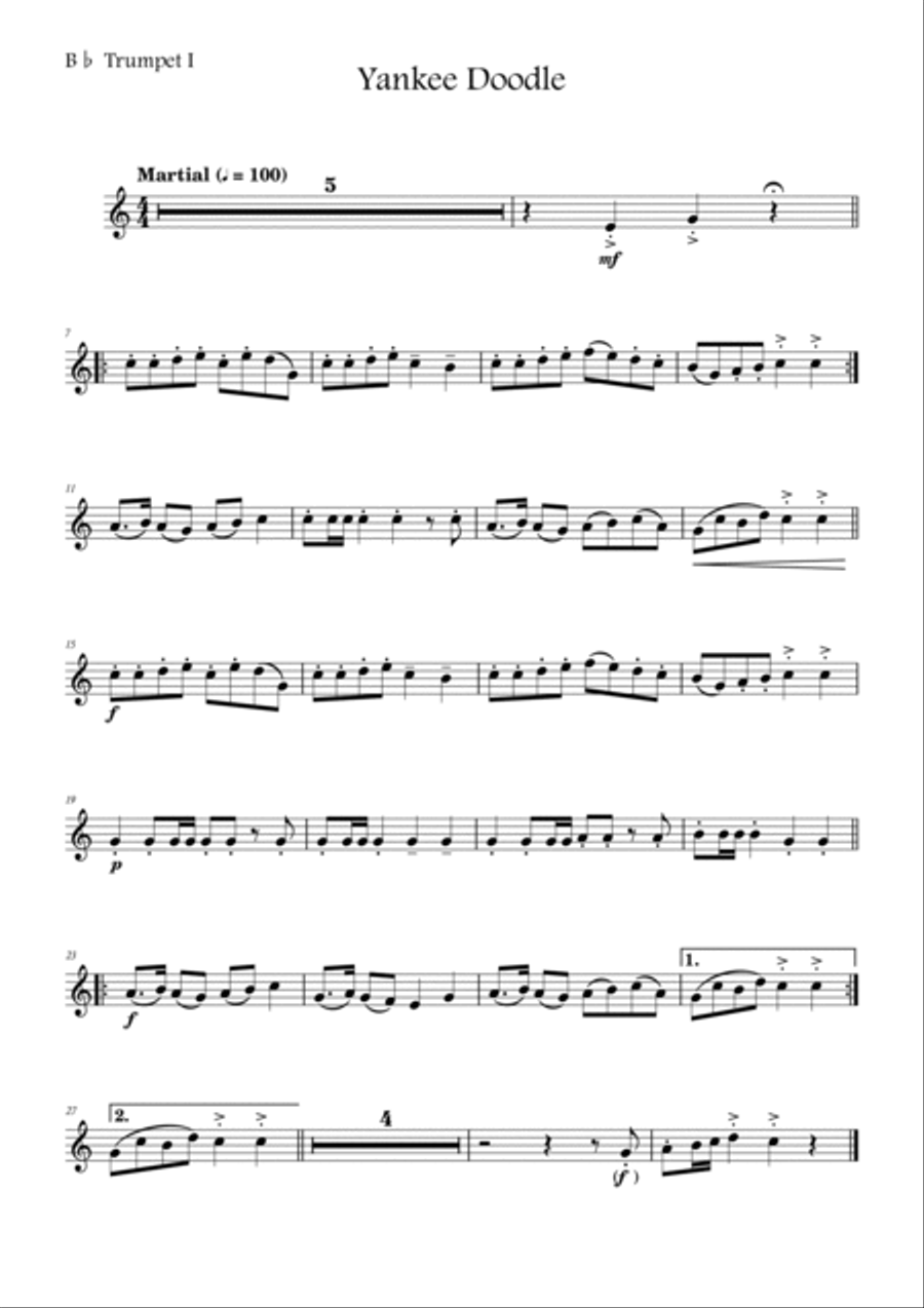 Yankee Doodle Brass Ensemble scores gallery preview page 5
